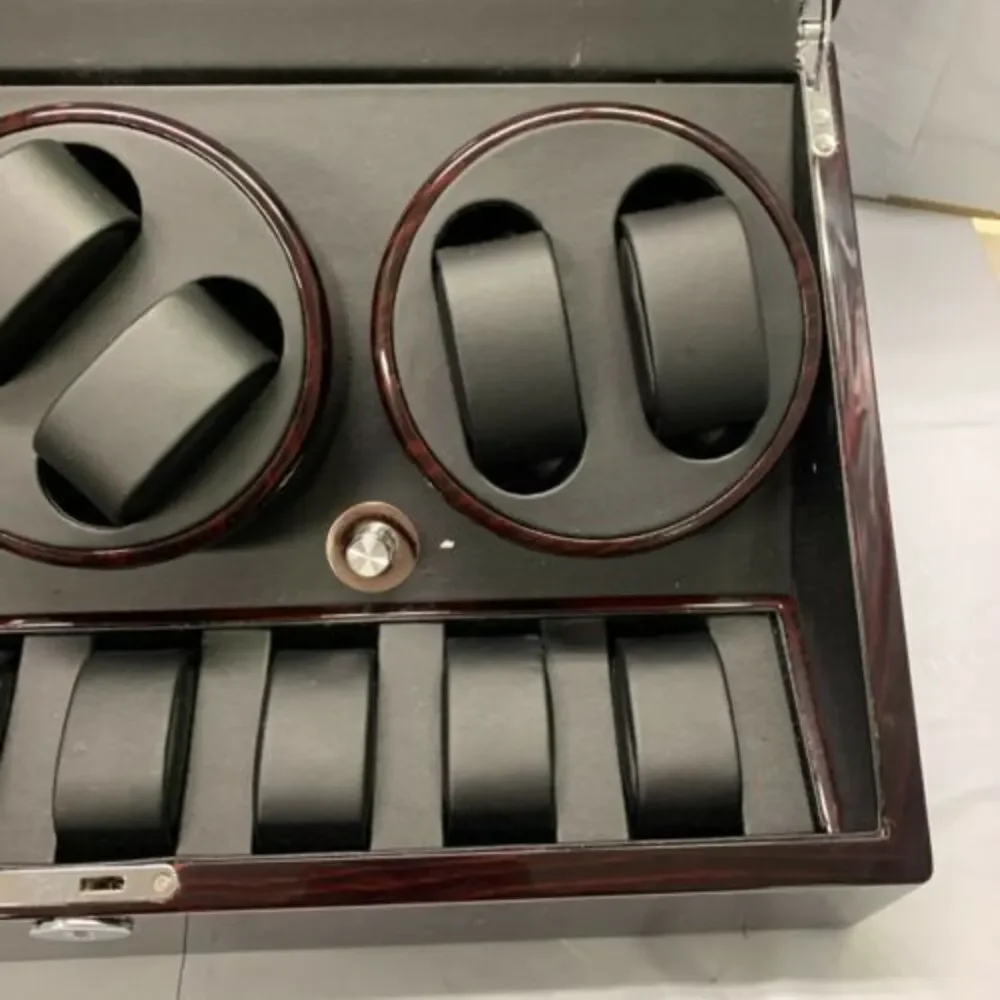 Diplomat Black 6 Slot Universal Automatic Watch Wonder With 7 Storage Space MA59